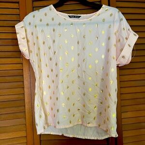 Pink and Gold Shein Blouse